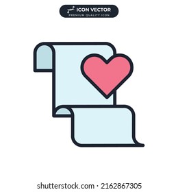 wish list icon symbol template for graphic and web design collection logo vector illustration