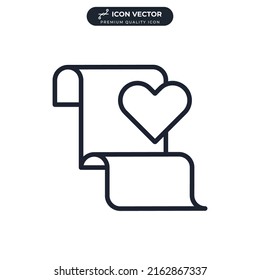 wish list icon symbol template for graphic and web design collection logo vector illustration