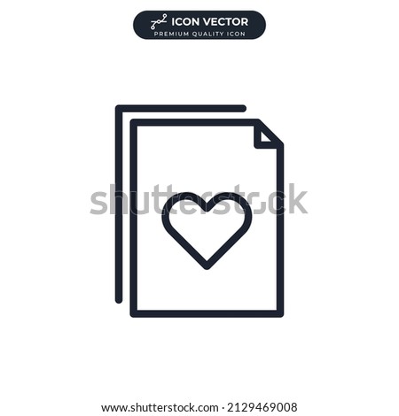 wish list icon symbol template for graphic and web design collection logo vector illustration