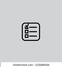 wish list icon, thin line, black color with shadow