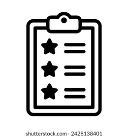Wish List icon vector. achievement illustration sign. check list symbol.