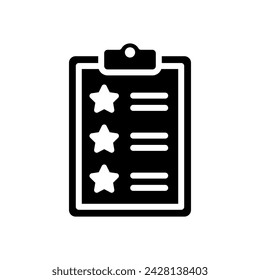 Wunschzettel-Symbol Vektor. Errungenschaft Illustration Zeichen. Checkliste Symbol.