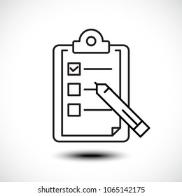 Wish list icon, Vector illustration