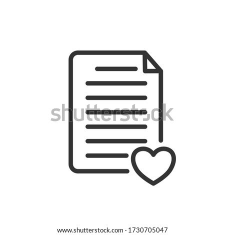 Wish list icon. Vector Illustration.
