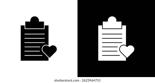 Wish list icon vector, solid logo illustration, pictogram