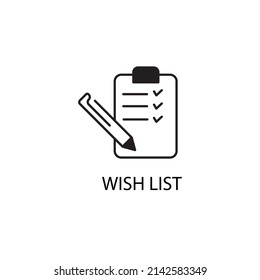 wish list icons  symbol vector elements for infographic web