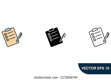 wish list icons  symbol vector elements for infographic web