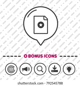 Wish list line icon. Favorite symbol.