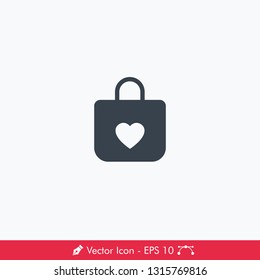 Wish List Online Shopping Icon / Vector