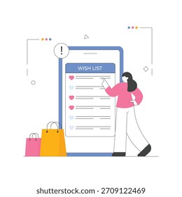 Wish List Vector Illustration EPS 10 File