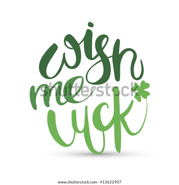 Wish Me Luck Stock Vector Royalty Free