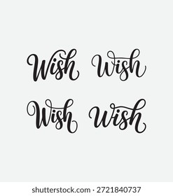 Deseje modelos escritos definidos em um script de junção elegante com traços arrojados e elegantes, projetado em tipografia vetorial limpo perfeito para cartões de saudação, designs festivos, gráficos de celebração, convites, postagens de mídia social e projetos de letras criativos