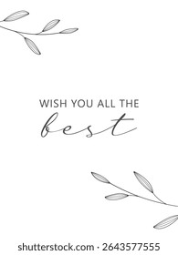 Wish you all the best card 
