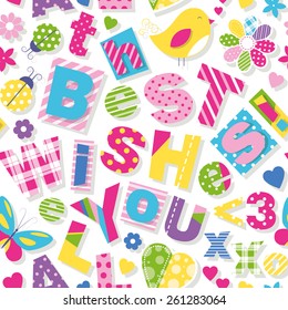 wish you all the best wishes pattern