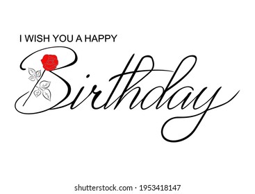 I wish you a happy Birthday card.