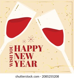 Wish you happy new year - Cheers