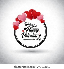 Wish you a Happy Valentine's day card