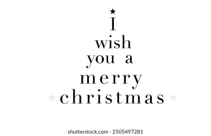 i wish you a merry christmas text font calligraphy hand written lettering merry christmas xmas happy newyear 2024 2025 2026 time calender december january month winter season holiday 25 event party