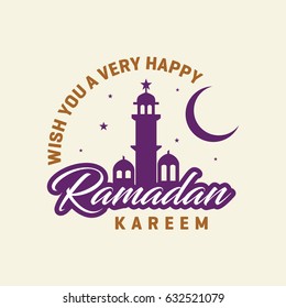 Wish you a very happy Ramadan Kareem Mosque background