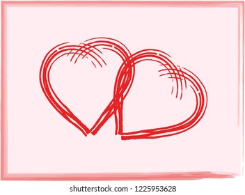 Wish your friends and loved once with pink greeting cards for valentine day and friendship day