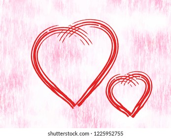 wish your love with pink and white vector design with love hearts on valentine day 