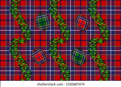 Wishart tartan pattern and coloring for Easter background