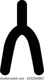 Wishbone Vector Icon Design Illustration
