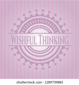 Wishful Thinking retro pink emblem