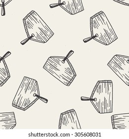 wishing board doodle seamless pattern background