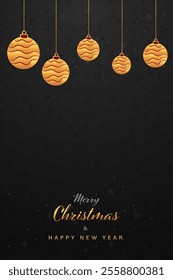 Wishing Design for Christmas and New year greeting card design with copy space.