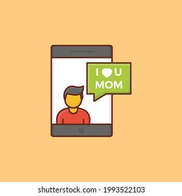 wishing vector flat colour icon