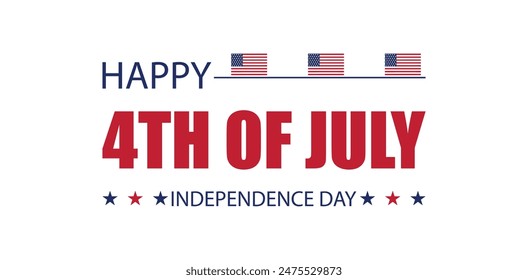 Wishing You a Happy 4th of July with a Festive Flag Design