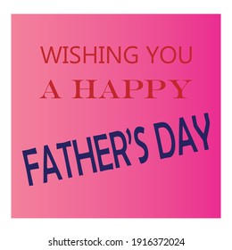 wishing you a happy father's day quote letter background