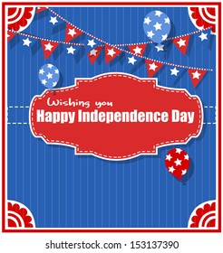 wishing you happy independence day greeting background