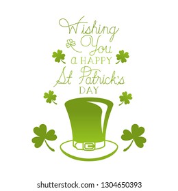 wishing you a happy st patrick`s day label icons