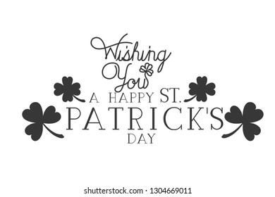 wishing you a happy st patrick`s day label icons