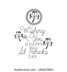 wishing you a happy st patrick`s day label icons