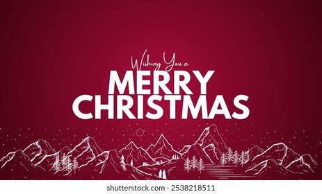 wishing you merry chritmas greeting card vectorillustrator