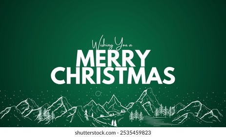 wishing you a merry chritmas vector illustrator.