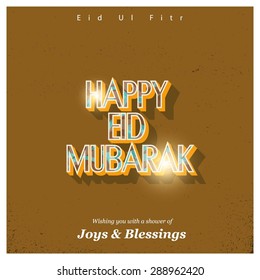 Wishing you with a shower of Joys & Blessings - Islamic Typography of text Happy Eid Mubarak for Muslim Community festival Eid - Islamic greeting card Vintage background Wishing you with a shower of Joys & Blessings - Islamic Typography of text Happy Eid Mubarak for Muslim Community festival Eid - Islamic greeting card Vintage background