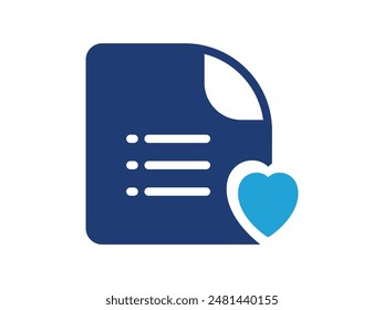 Lista de deseos o Lista de comprobación icono Ilustración vectorial. Icono de comercio electrónico
