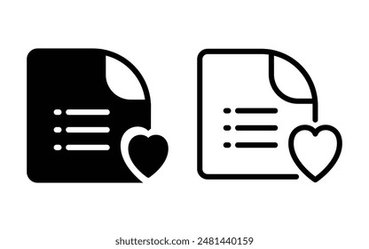 Lista de deseos o Lista de comprobación icono Ilustración vectorial. Icono de comercio electrónico