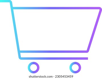 Wishlist E-Commers icon with blue duotone style. list, store, shop, commerce, cart, add, trolley. Vector illustration