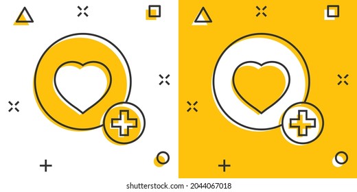 Wishlist icon in comic style. Like document cartoon vector illustration on white isolated background. Favorite list splash effect business concept.