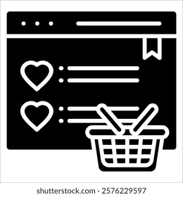 Wishlist Icon Element For Design