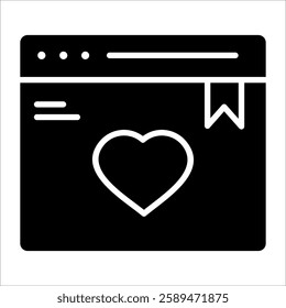 Wishlist Icon Element For Design