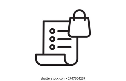 Wishlist icon in flat style. Like document vector illustration on white isolated background. Favorite list business concept.