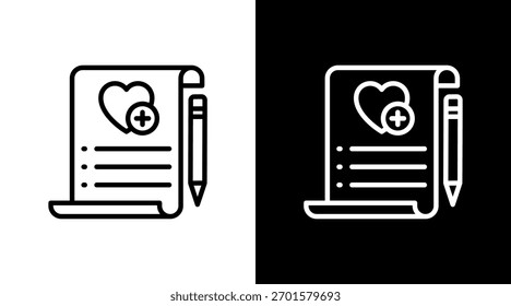 Wishlist With Icon Set Design