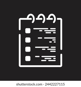 wishlist icono vector plantilla ilustración logo diseño