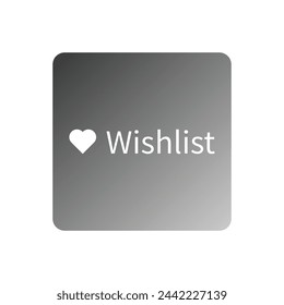 wishlist icon vector template illustration logo design